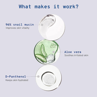Be Bodywise Snail 96 Mucin Serum 100 ml & Silicone Ice Roller 1U | For Deep Hydration & Boosts Blood Circulation, Reduces Puffiness, Redness & Under Eye Bags | With 96% Snail Mucin & Aloe Vera Extract